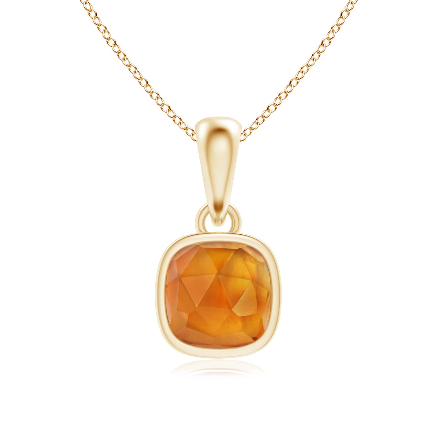 AAA - Citrine / 0.5 CT / 14 KT Yellow Gold