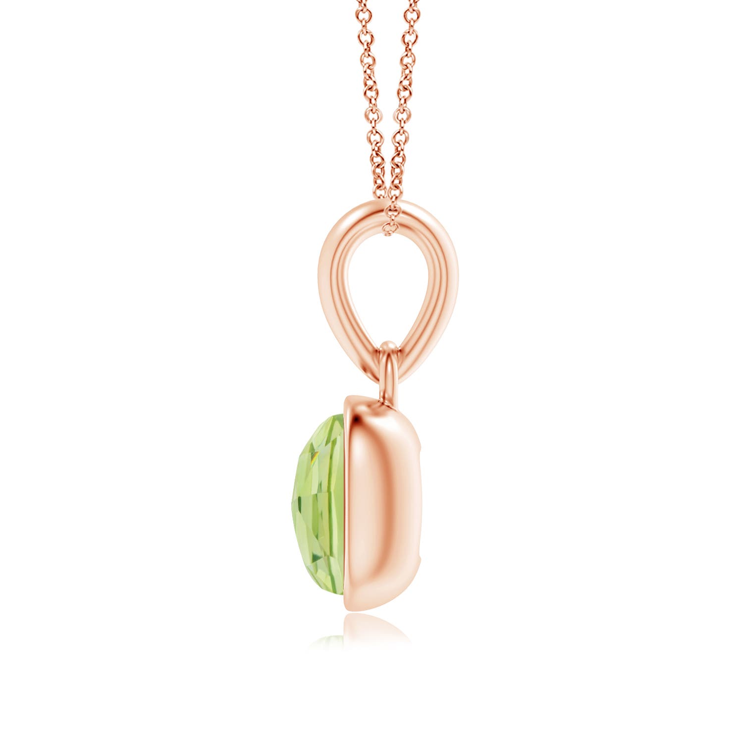 AAA - Peridot / 0.5 CT / 14 KT Rose Gold