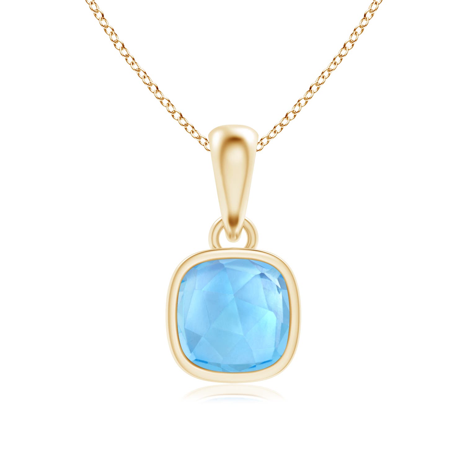 AAA - Swiss Blue Topaz / 0.56 CT / 14 KT Yellow Gold