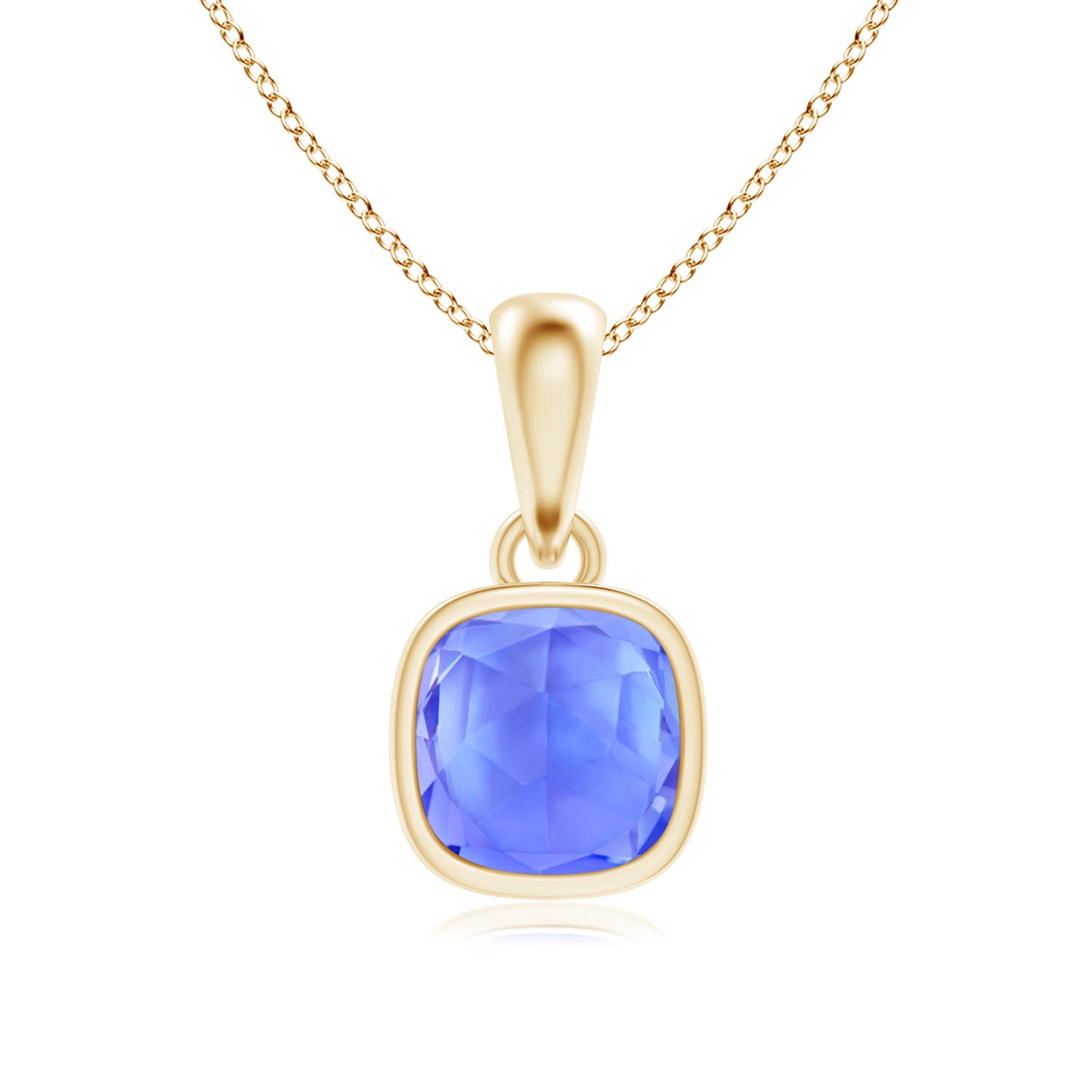 AAA - Tanzanite / 0.45 CT / 14 KT Yellow Gold