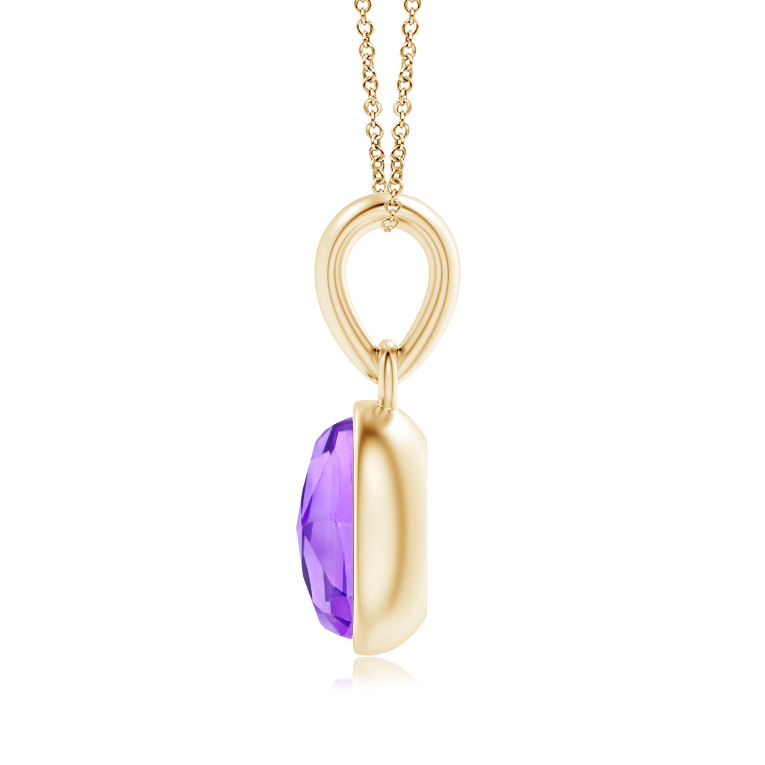 AAA - Amethyst / 0.5 CT / 14 KT Yellow Gold