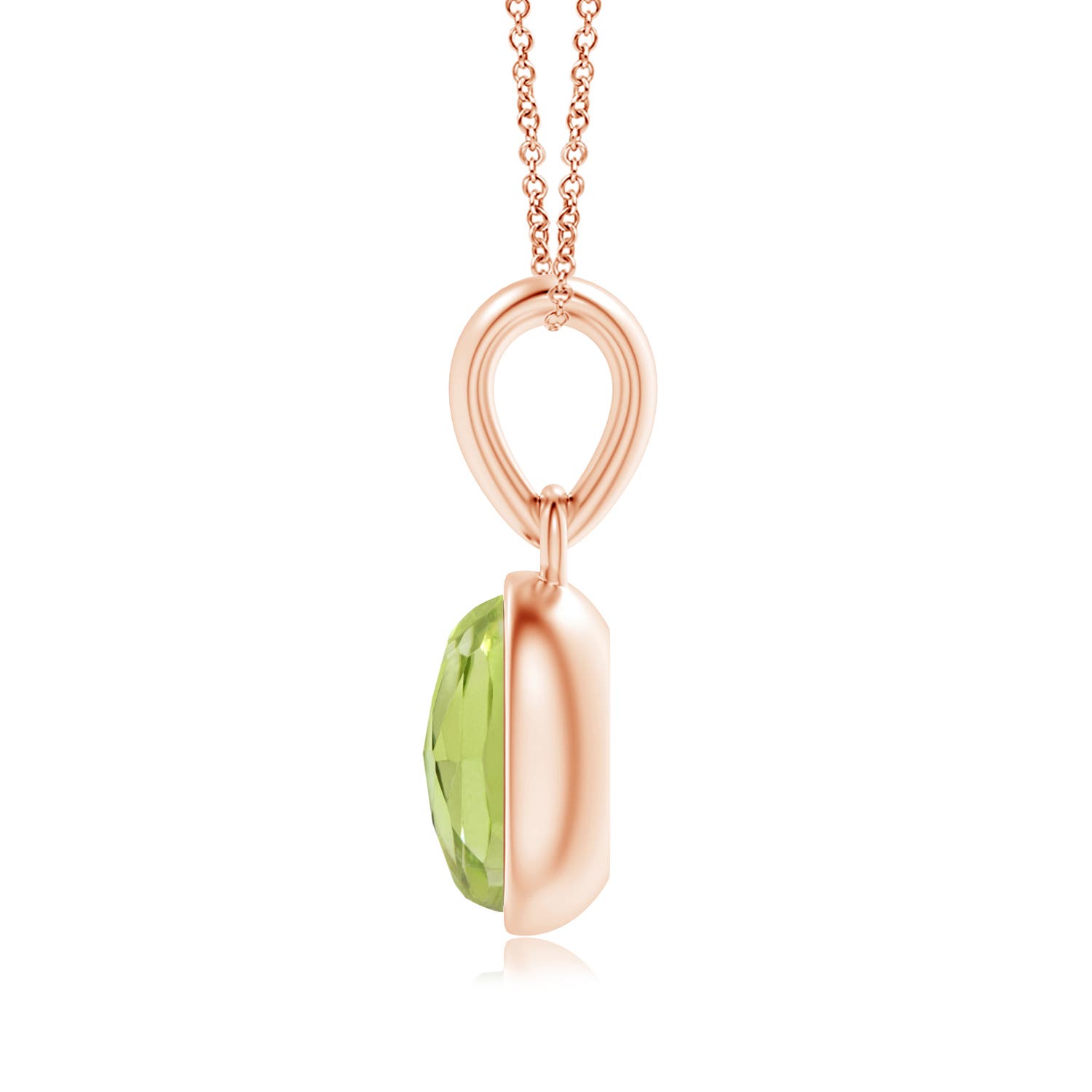 AAA - Peridot / 0.5 CT / 14 KT Rose Gold