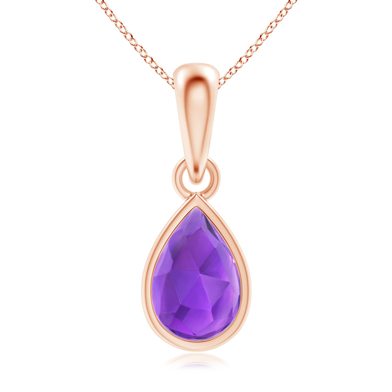 AAA - Amethyst / 0.45 CT / 14 KT Rose Gold