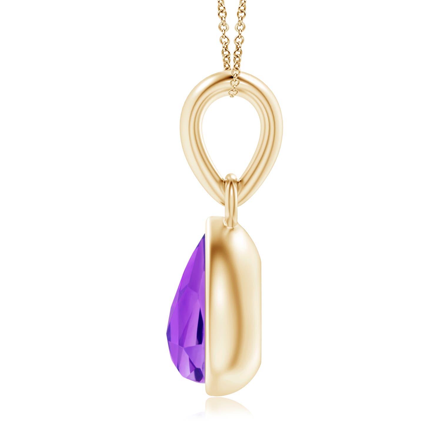 AAA - Amethyst / 0.45 CT / 14 KT Yellow Gold