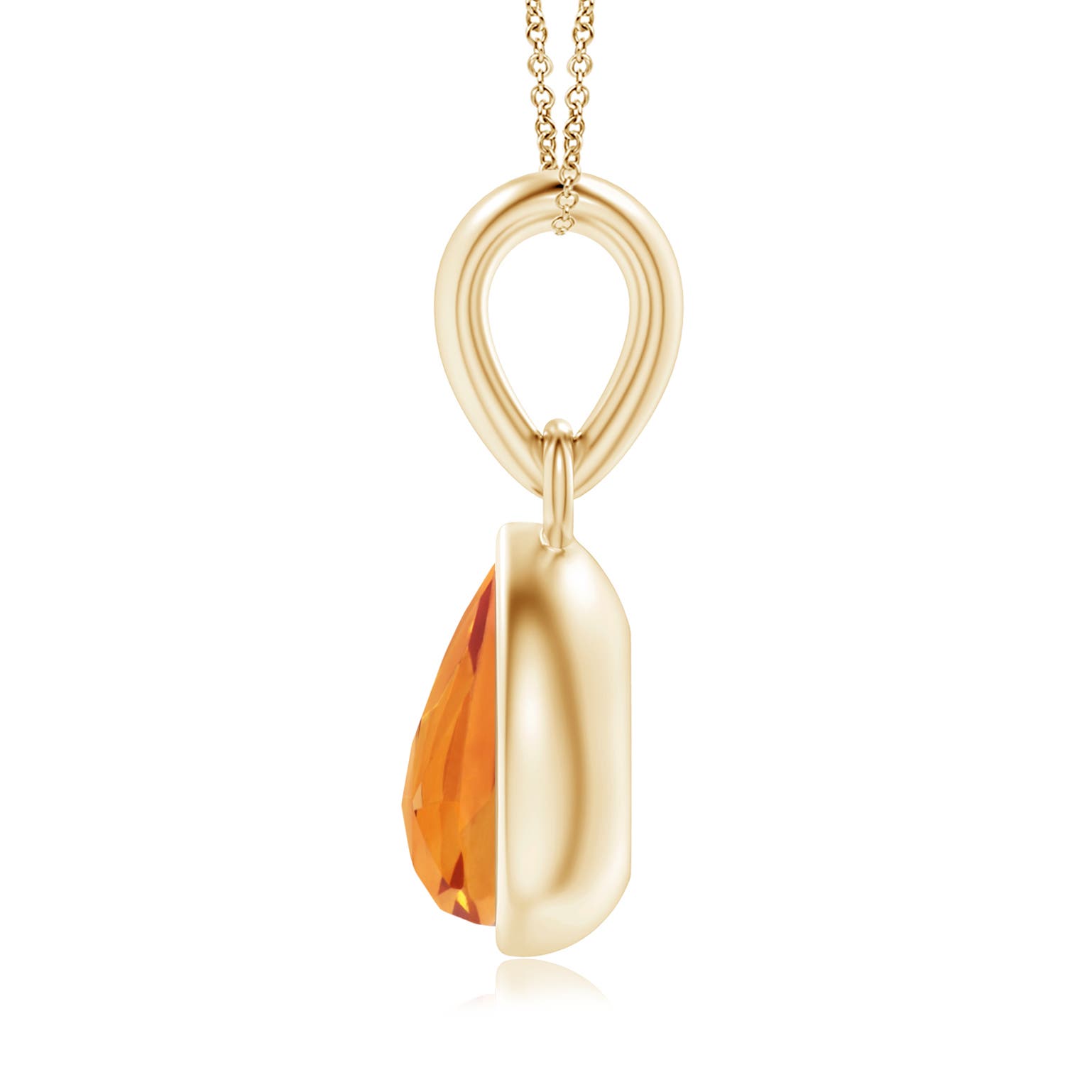 AAA - Citrine / 0.45 CT / 14 KT Yellow Gold