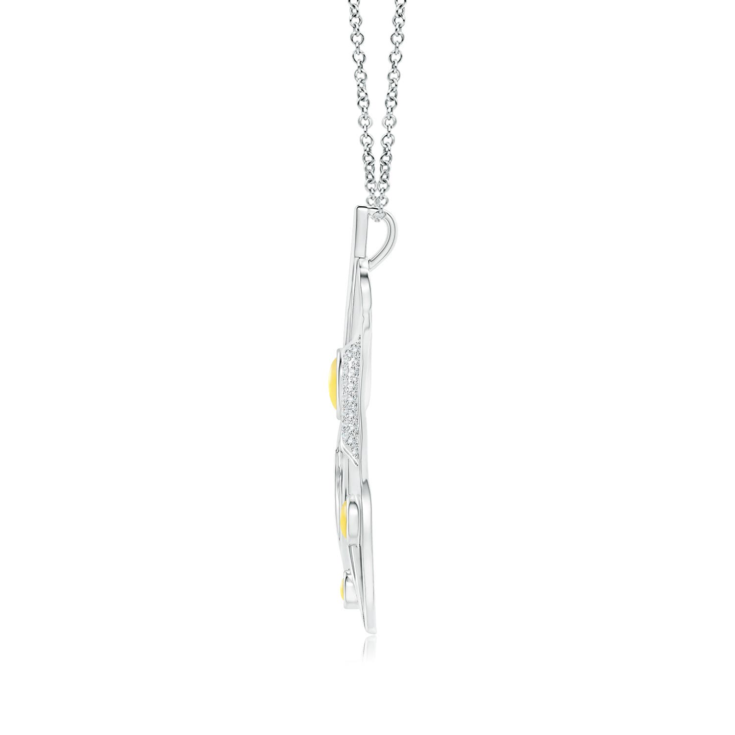 A - Citrine / 1.04 CT / 14 KT White Gold