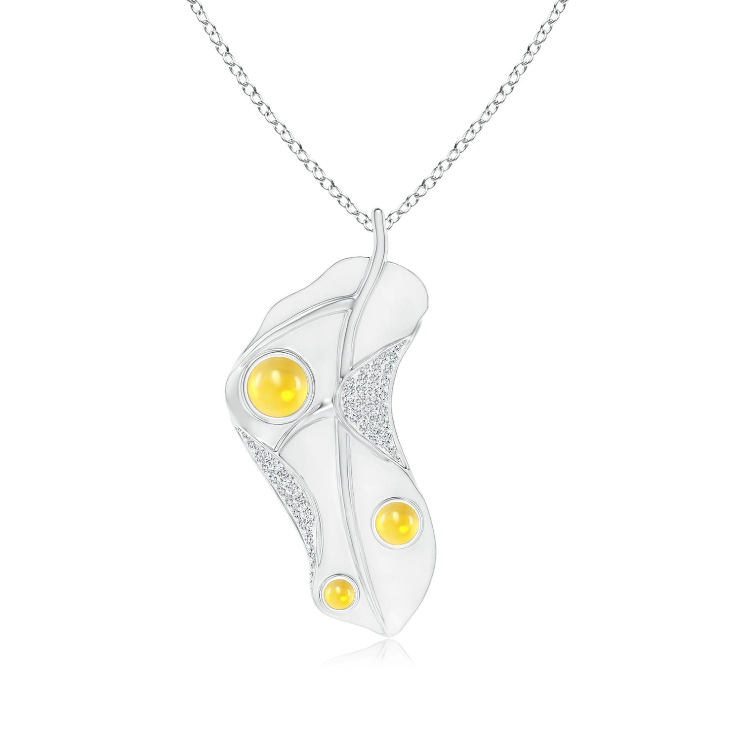 AA - Citrine / 1.04 CT / 14 KT White Gold