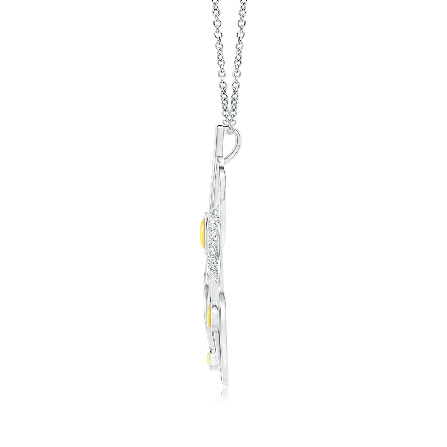 AA - Citrine / 1.04 CT / 14 KT White Gold