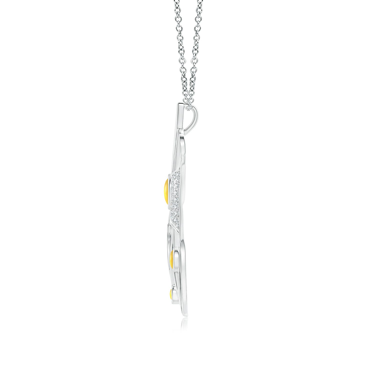 AAA - Citrine / 1.04 CT / 14 KT White Gold