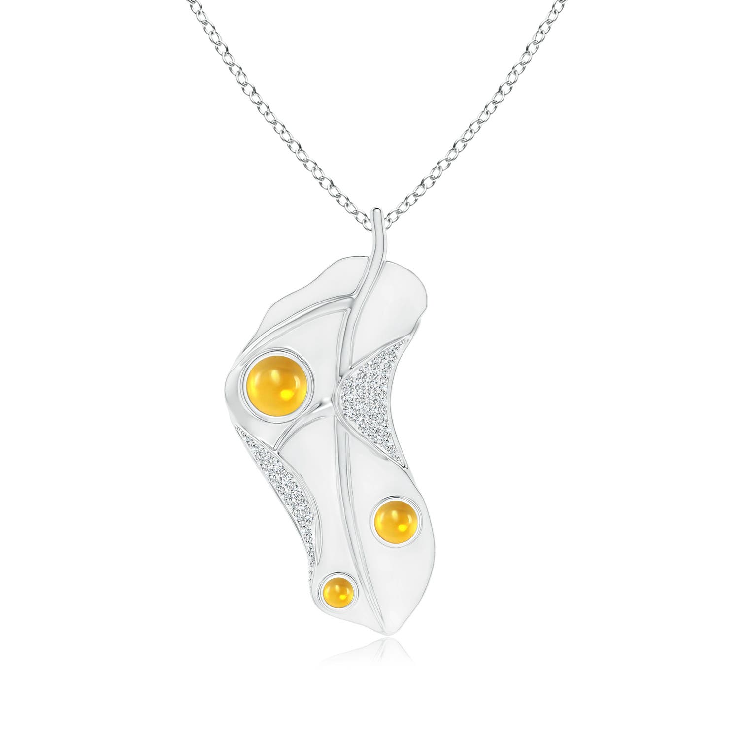 AAAA - Citrine / 1.04 CT / 14 KT White Gold