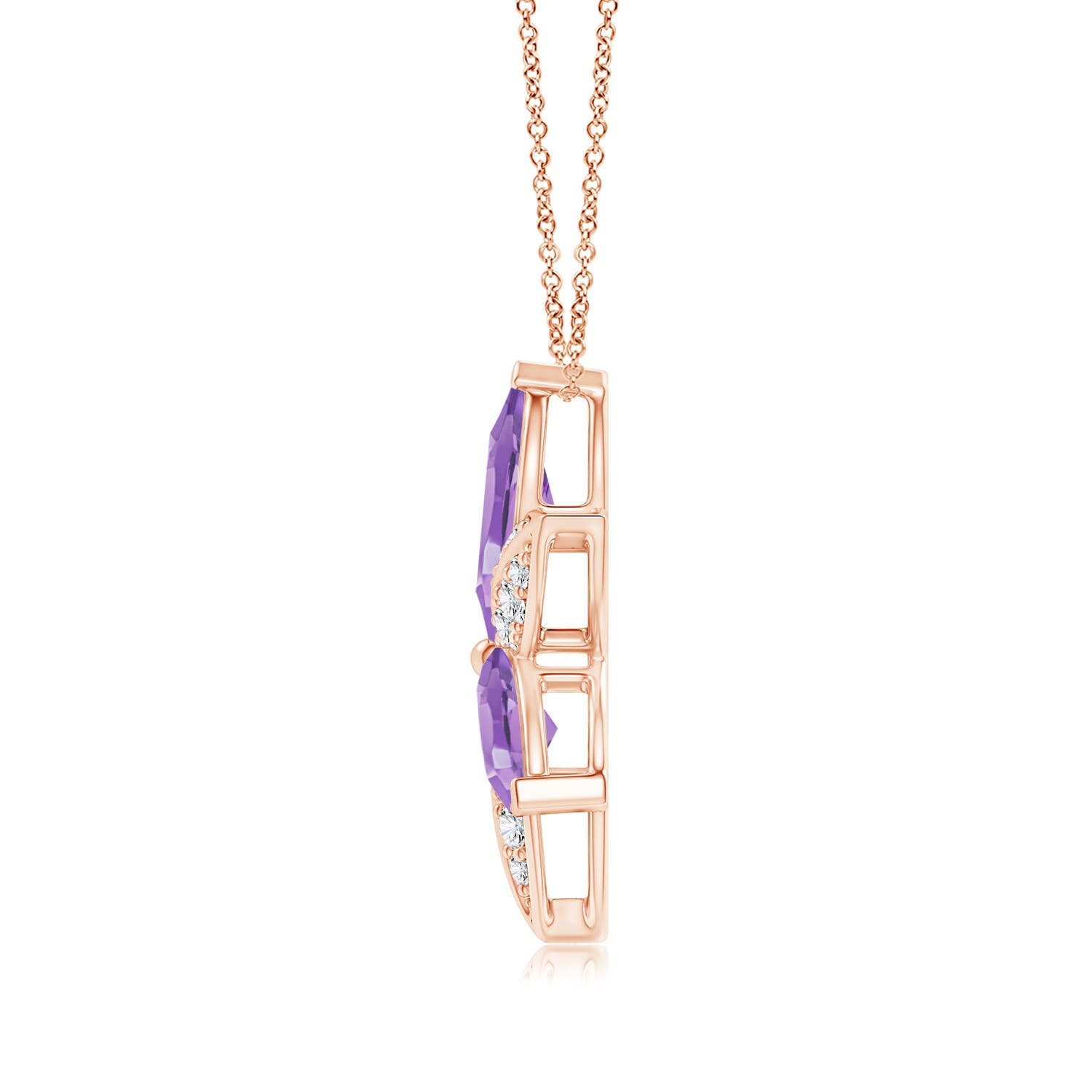 A - Amethyst / 4.45 CT / 14 KT Rose Gold