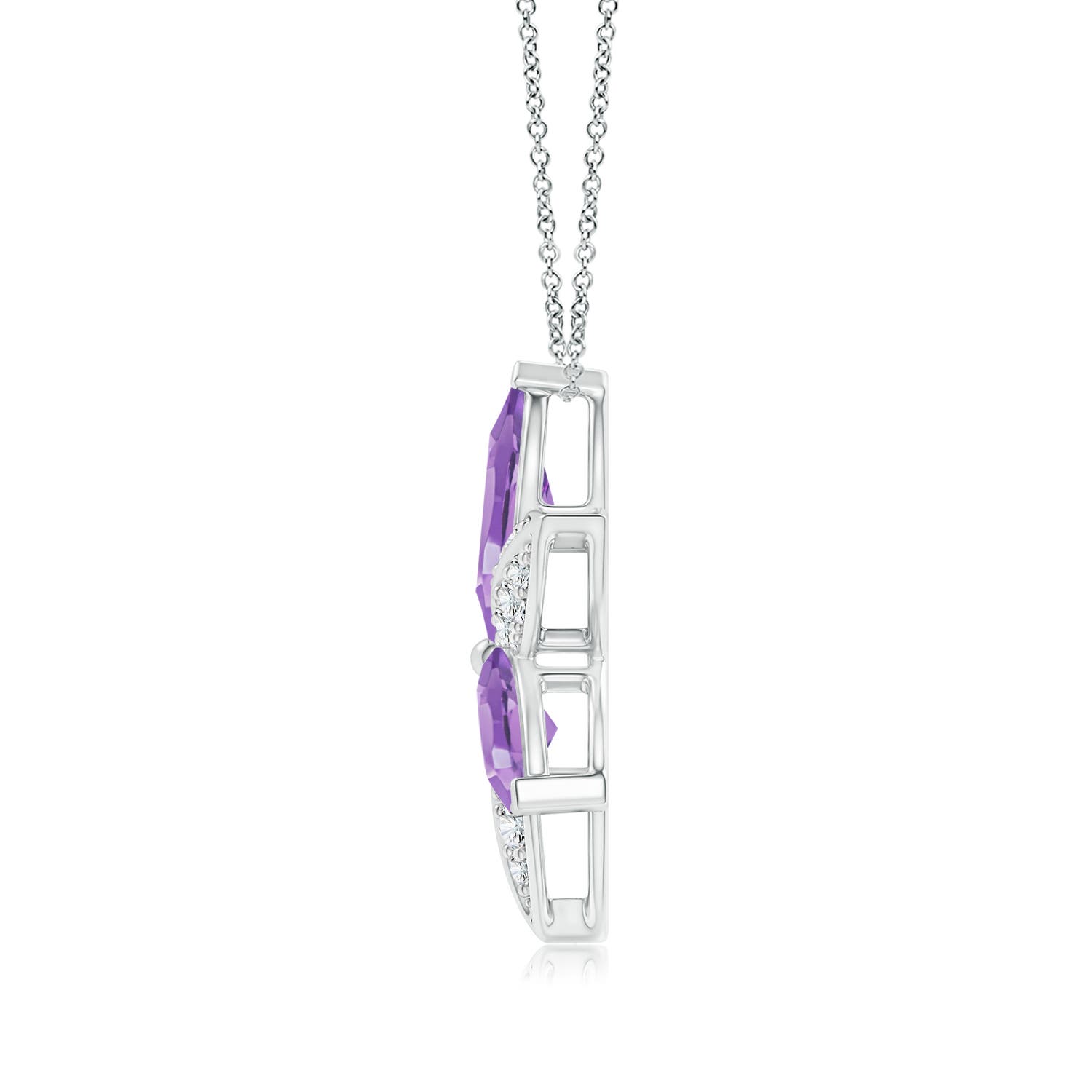 A - Amethyst / 4.45 CT / 14 KT White Gold