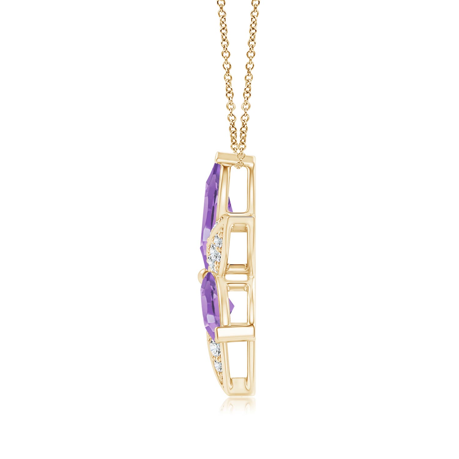 A - Amethyst / 4.45 CT / 14 KT Yellow Gold