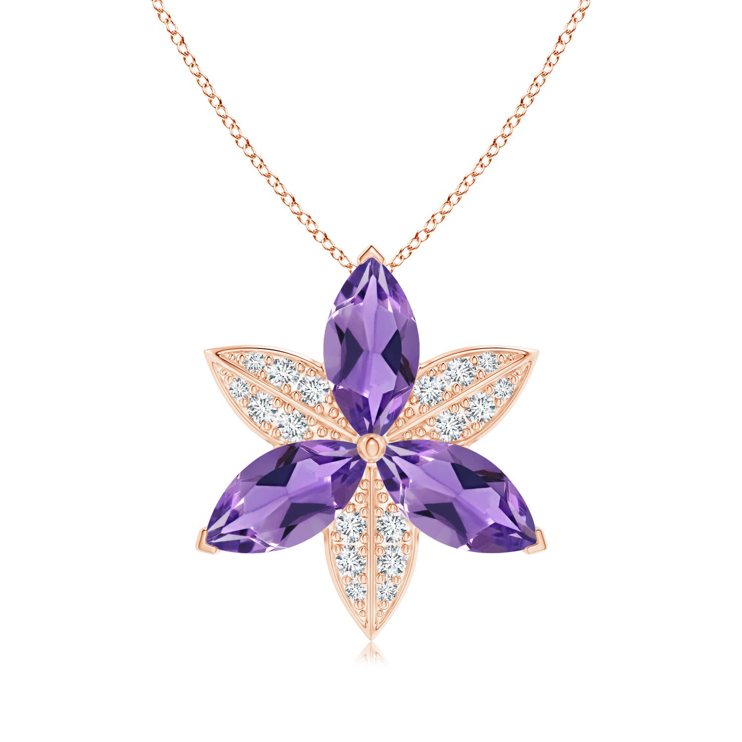 AA - Amethyst / 4.45 CT / 14 KT Rose Gold