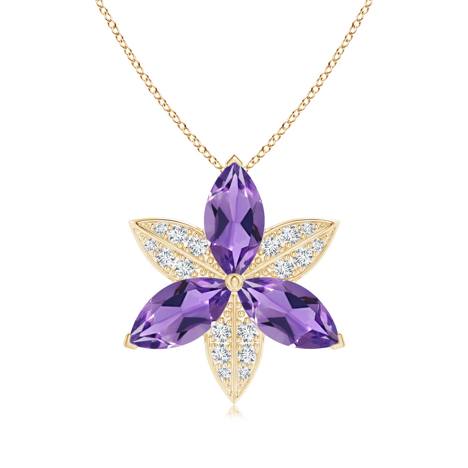 AA - Amethyst / 4.45 CT / 14 KT Yellow Gold