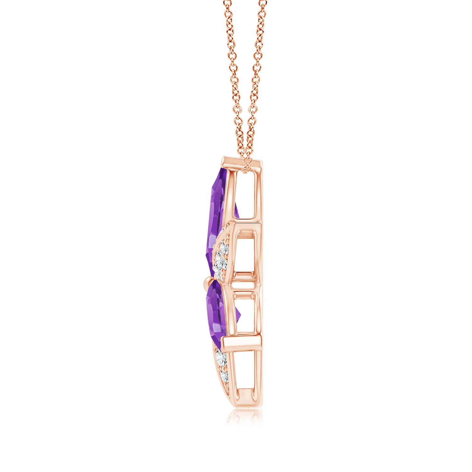 AAA - Amethyst / 4.45 CT / 14 KT Rose Gold