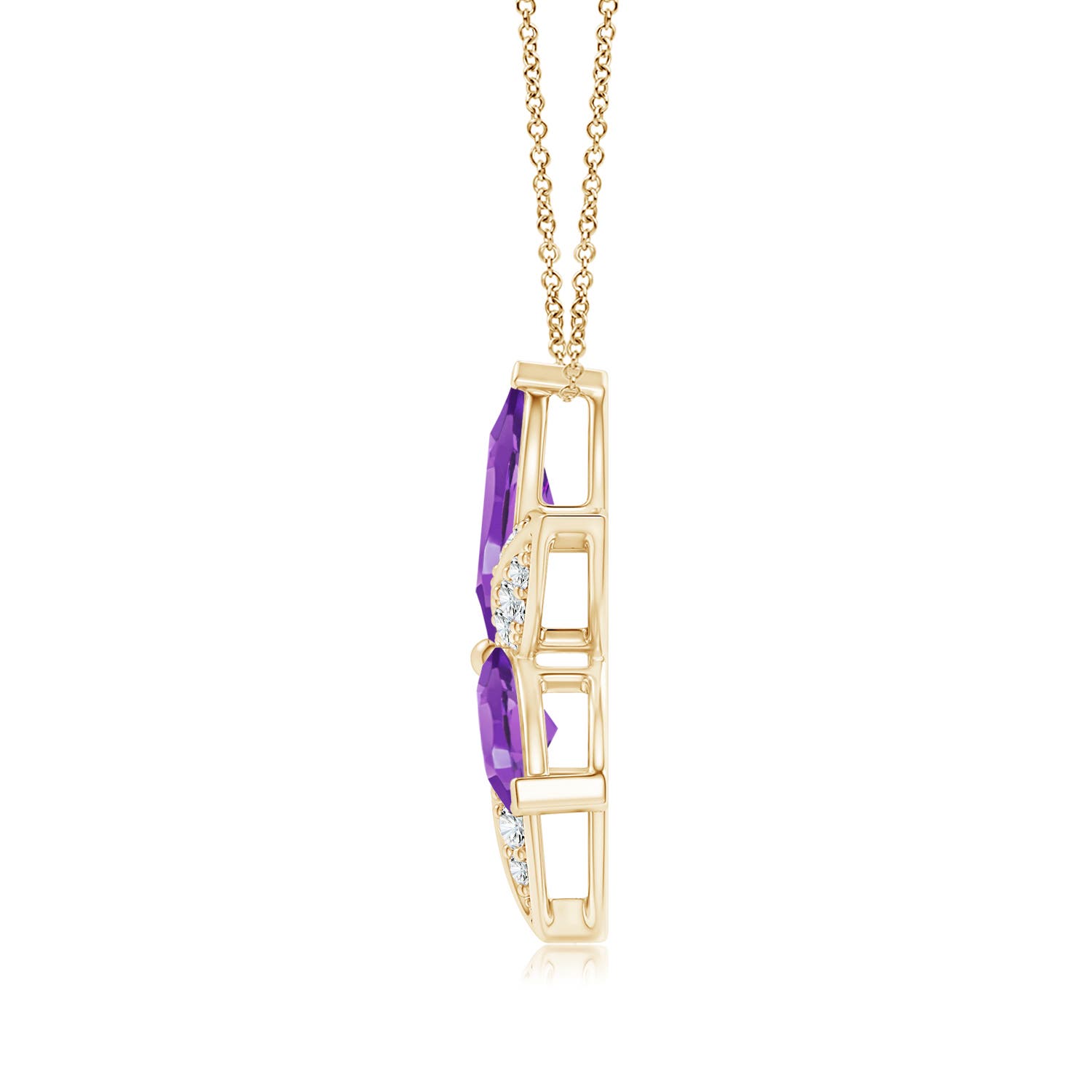 AAA - Amethyst / 4.45 CT / 14 KT Yellow Gold