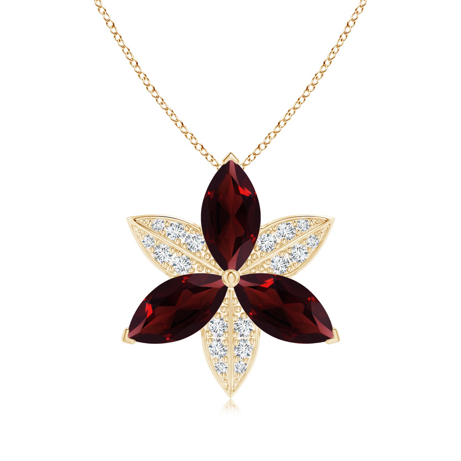 A - Garnet / 6.25 CT / 14 KT Yellow Gold