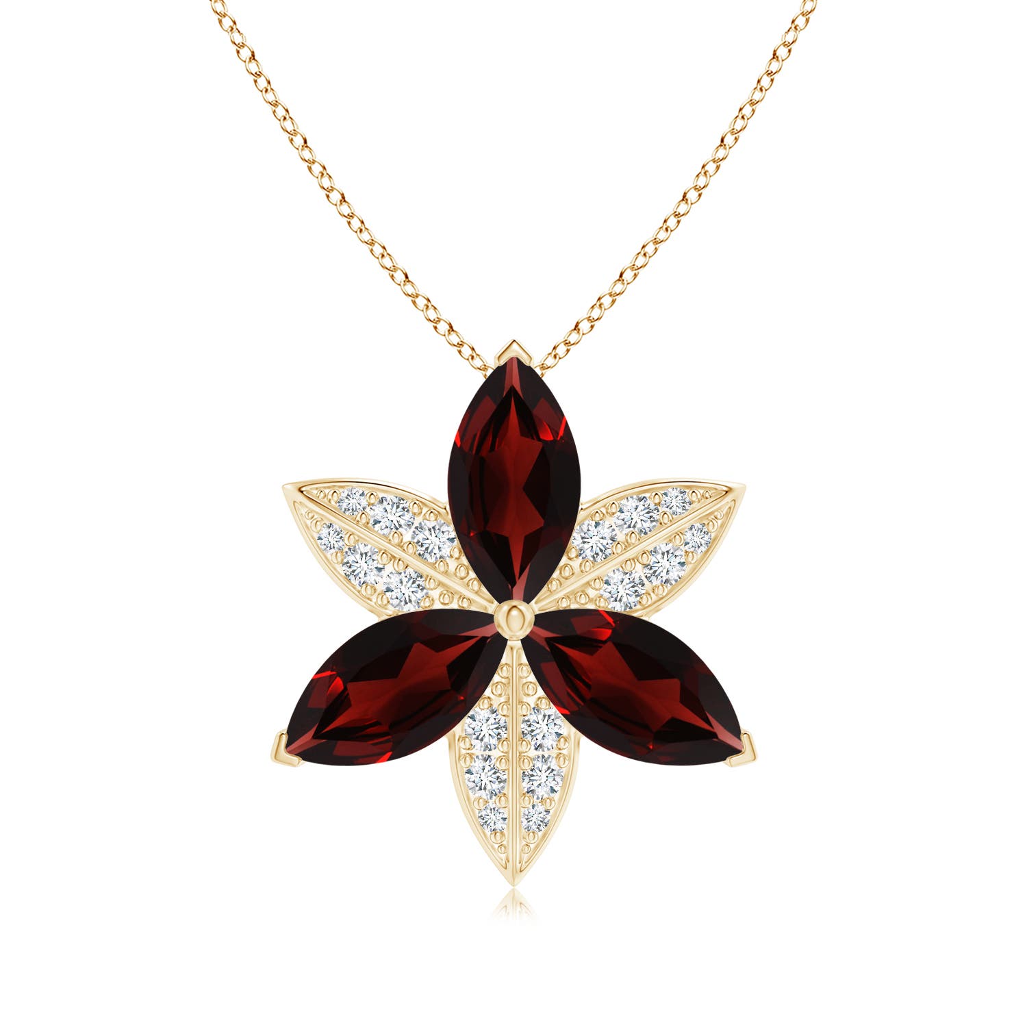 AA - Garnet / 6.25 CT / 14 KT Yellow Gold