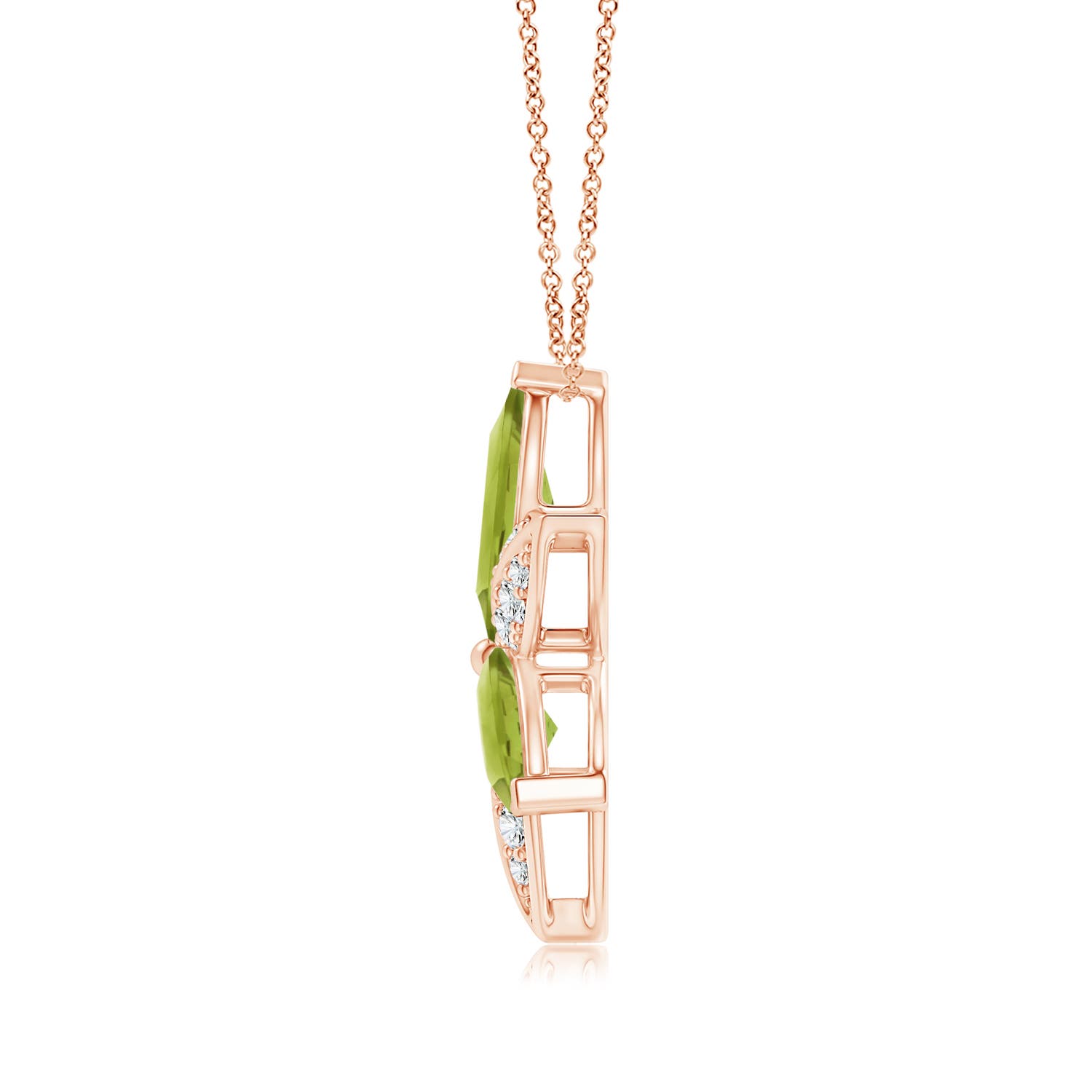 AA - Peridot / 4.75 CT / 14 KT Rose Gold