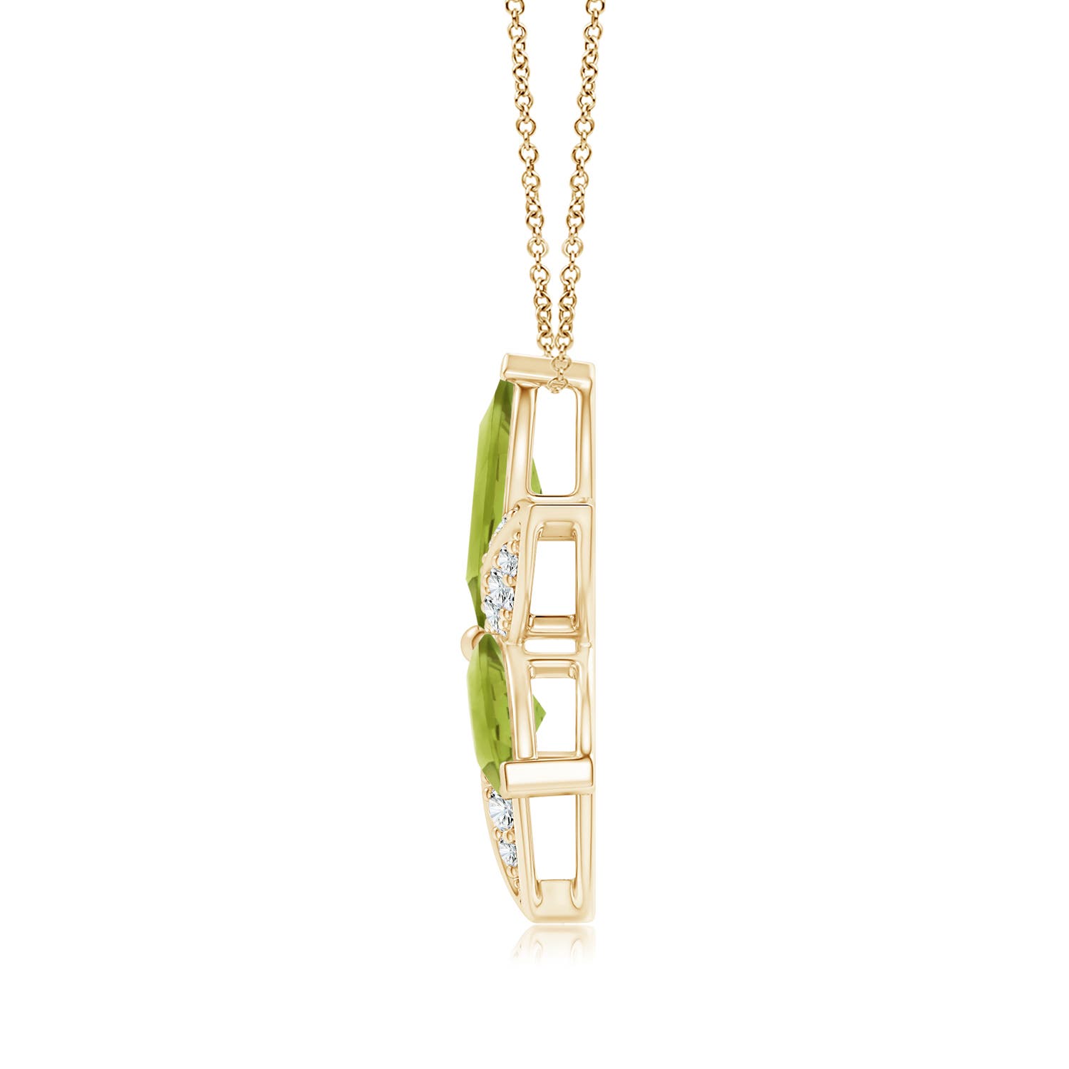 AA - Peridot / 4.75 CT / 14 KT Yellow Gold