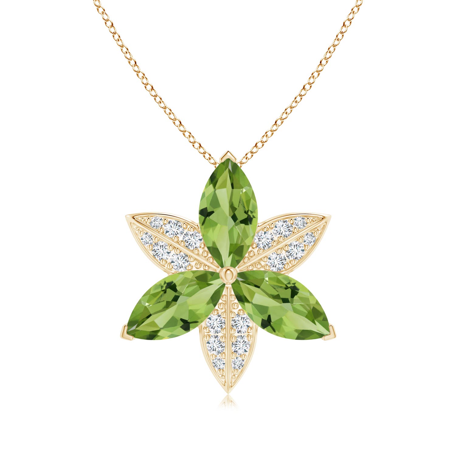 AAA - Peridot / 4.75 CT / 14 KT Yellow Gold