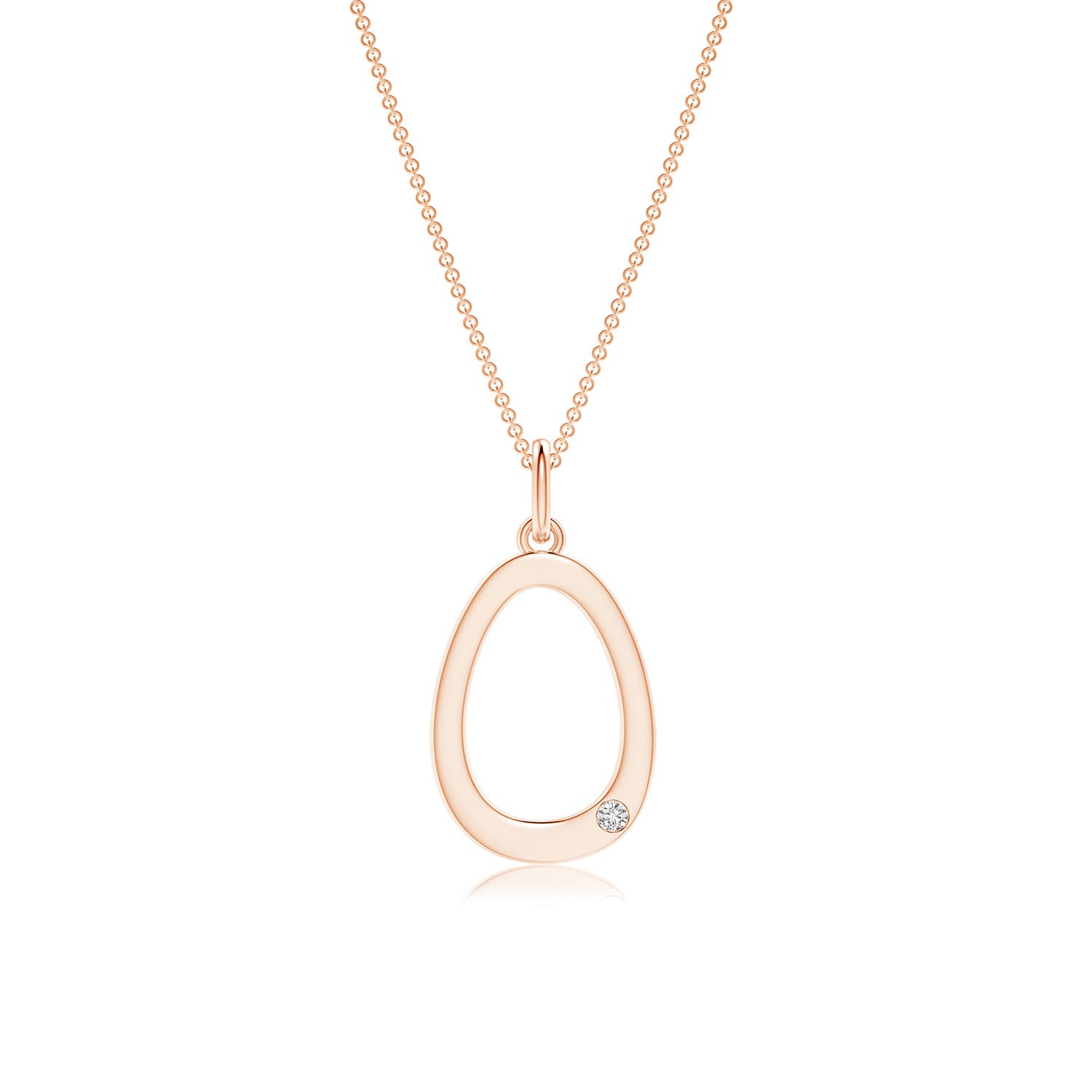 H, SI2 / 0.01 CT / 14 KT Rose Gold