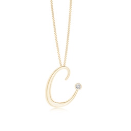 Yellow Gold C Initial Jewellery