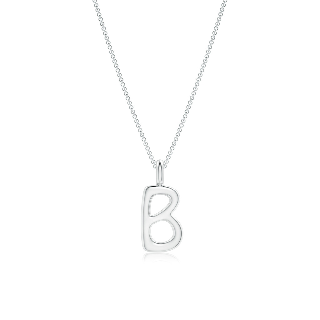 Capital "B" Initial Pendant in P950 Platinum