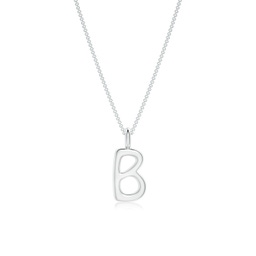 White Gold B Initial Jewellery