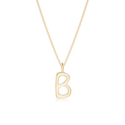 Yellow Gold B Initial Jewellery