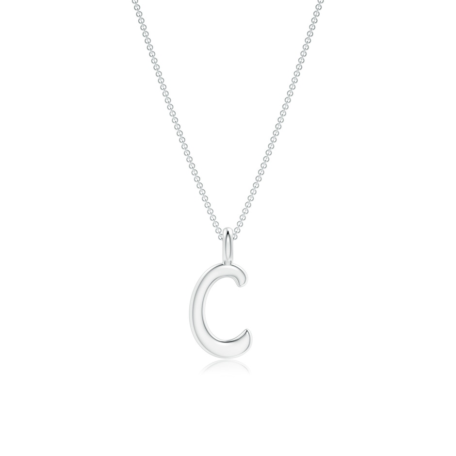 Capital "C" Initial Pendant in P950 Platinum 