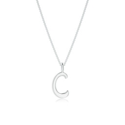 White Gold C Initial Jewellery