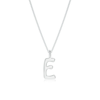 Capital "E" Initial Pendant in P950 Platinum