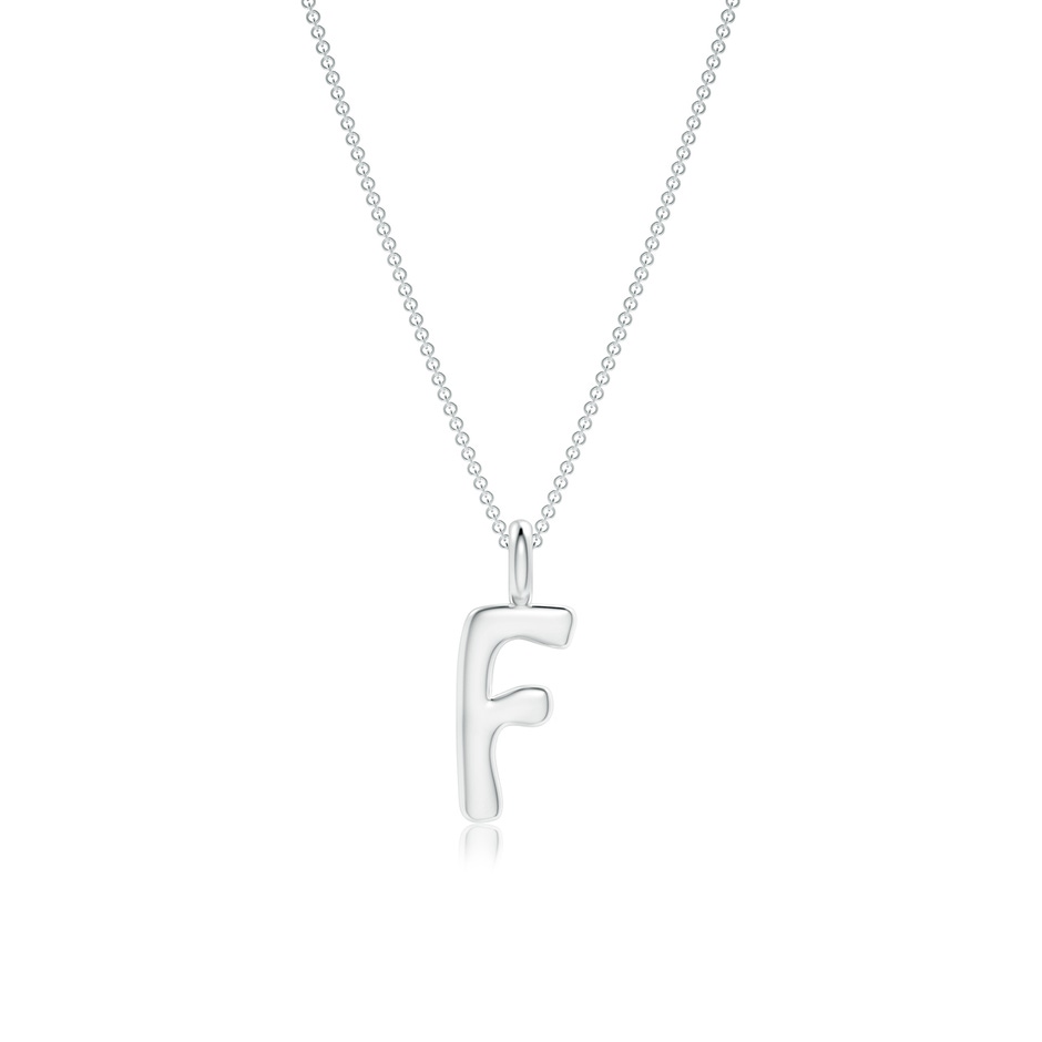 Capital "F" Initial Pendant in P950 Platinum 