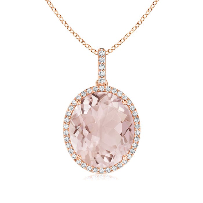 A - Morganite / 7.23 CT / 14 KT Rose Gold