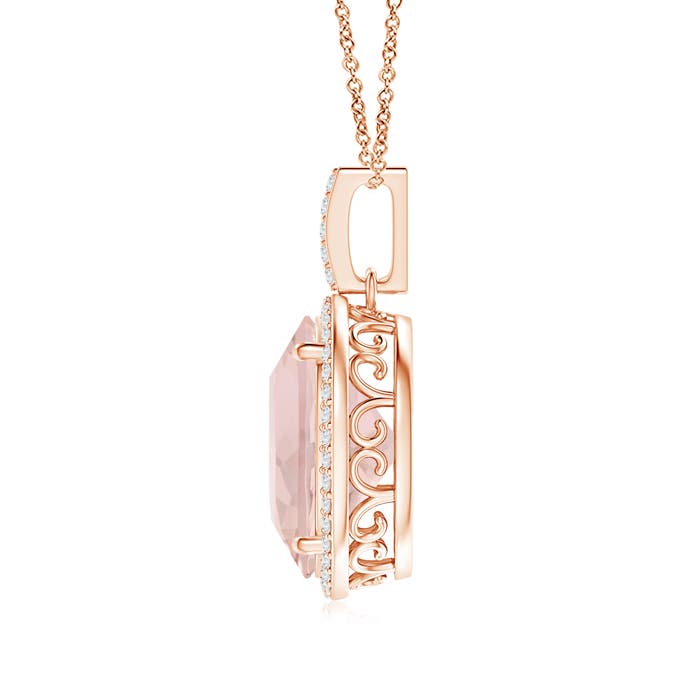 A - Morganite / 7.23 CT / 14 KT Rose Gold