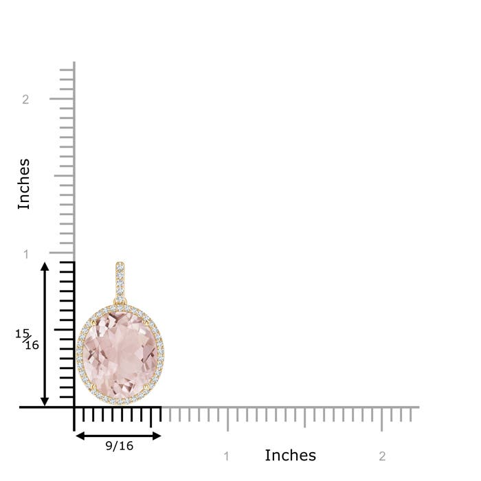 A - Morganite / 7.23 CT / 14 KT Yellow Gold