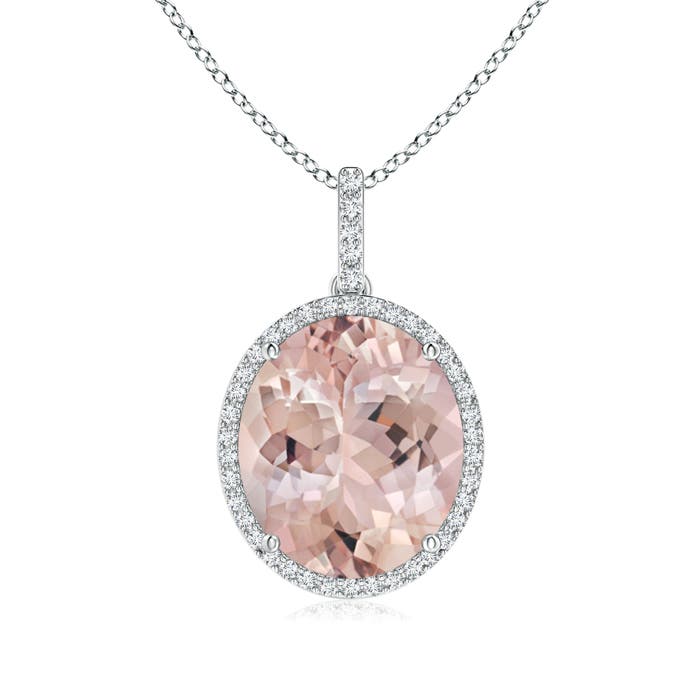 AA - Morganite / 7.23 CT / 14 KT White Gold