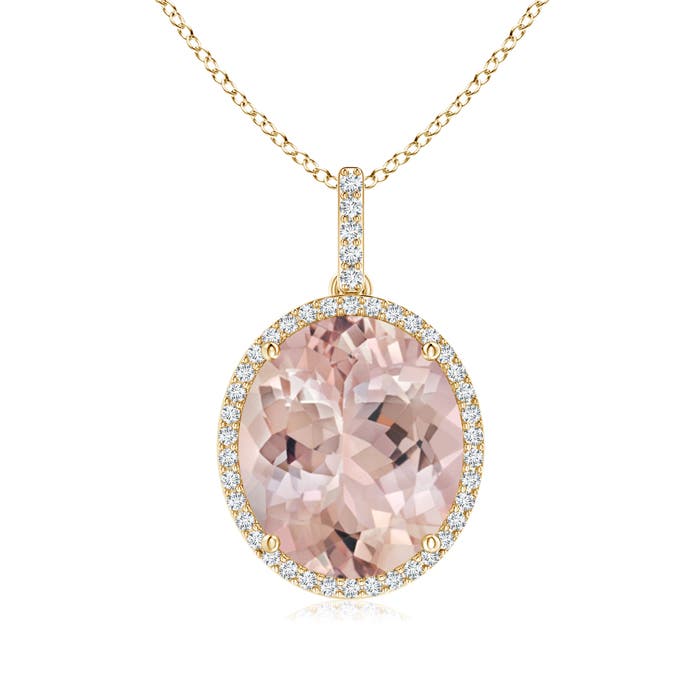 AA - Morganite / 7.23 CT / 14 KT Yellow Gold