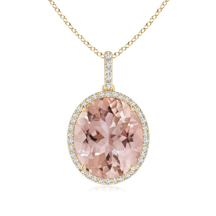 AAA - Morganite / 7.23 CT / 14 KT Yellow Gold