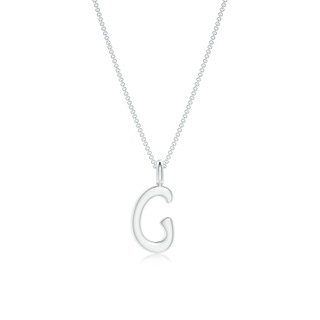 Capital "G" Initial Pendant in P950 Platinum