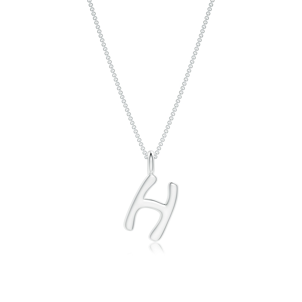 Capital "H" Initial Pendant in P950 Platinum