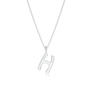 Capital "H" Initial Pendant in P950 Platinum