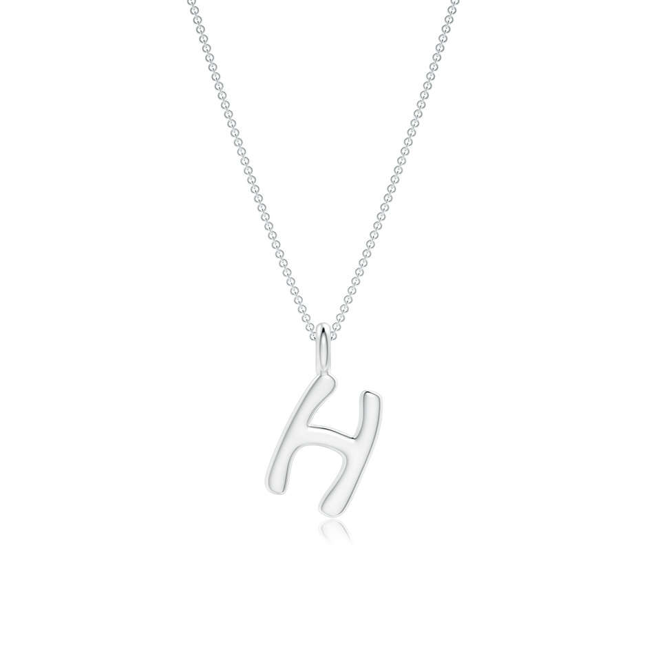 Capital "H" Initial Pendant in P950 Platinum 