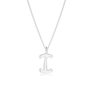 Capital "I" Initial Pendant in P950 Platinum