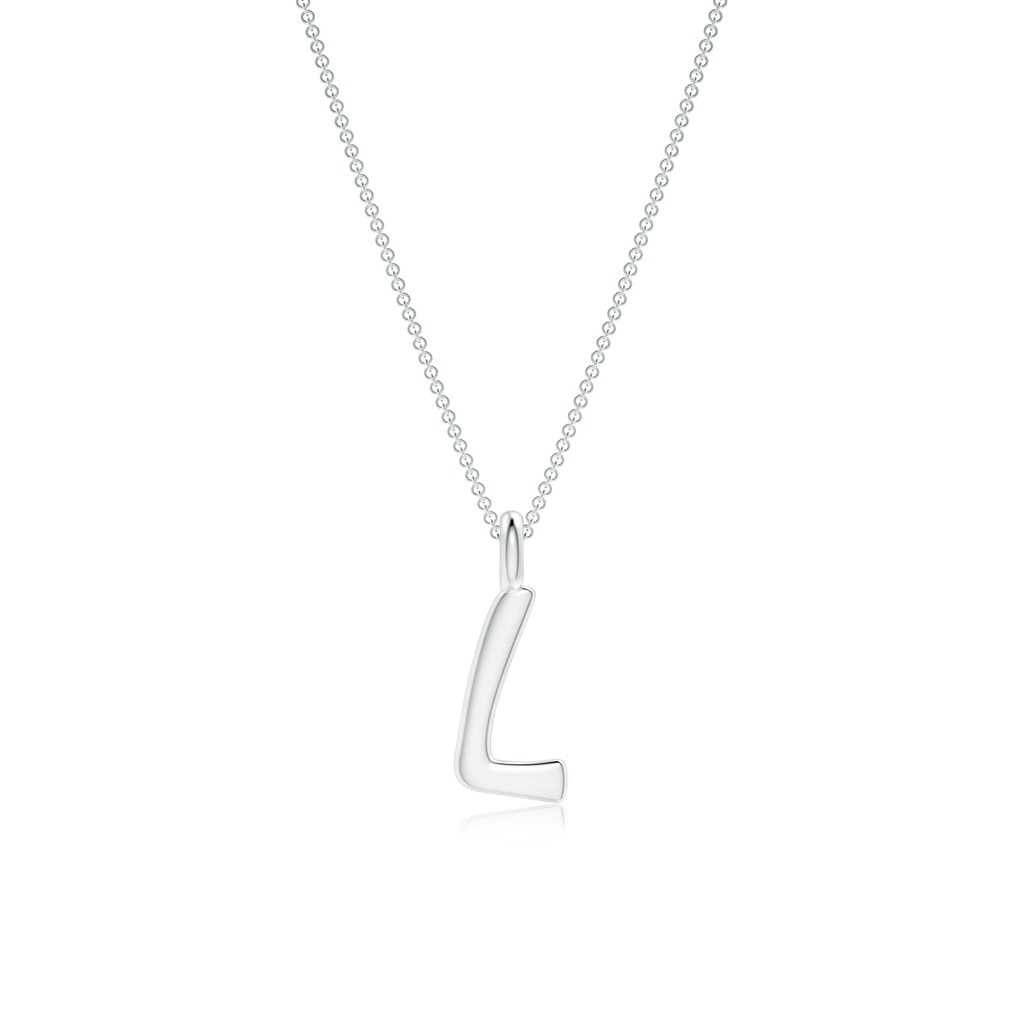 Capital "L" Initial Pendant in P950 Platinum