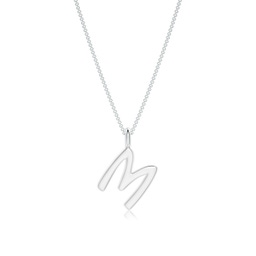 Platinum M Initial Jewelry