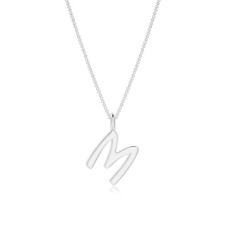 Capital "M" Initial Pendant in P950 Platinum