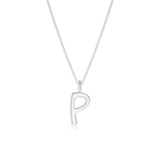 Capital "P" Initial Pendant in P950 Platinum